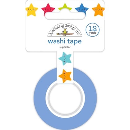 Nastro adesivo decorativo 15mm - Super Star, School Days
