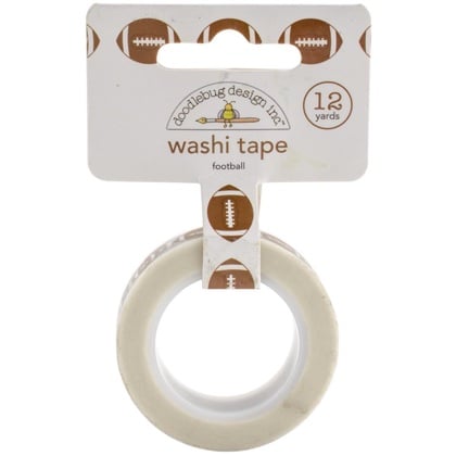 Nastro adesivo decorativo 15mm - Touchdown Footballs