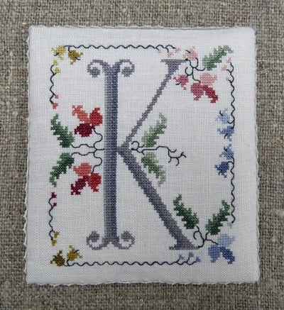 Flowery Letter - K