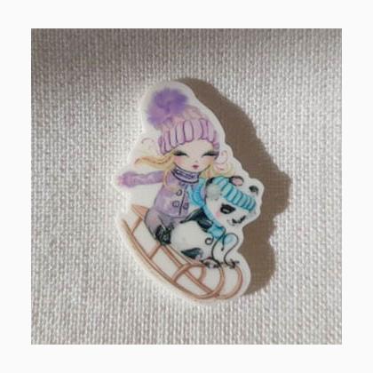 Tobogganing Magnet