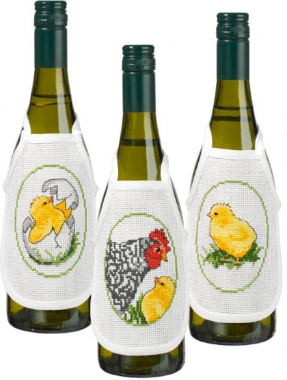 CopriBottiglie - Gallina e pulcini