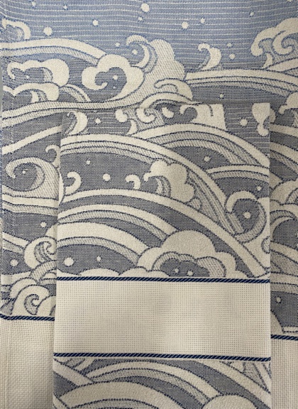 Coppia asciugamani - Nido d'ape - Blu da Tessitura Artistica Chierese - Per  il bagno - Ricamabili Punto Croce - Casa Cenina