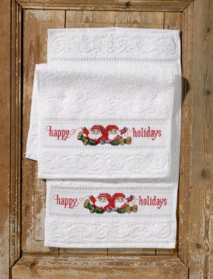 Asciugamani Natale - Happy Holidays