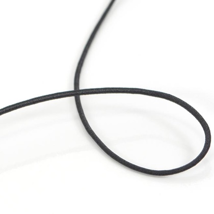 Cordoncino elastico Ø 3 mm nero da CasaCenina - Piccoli Accessori