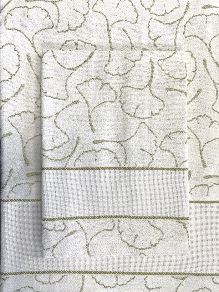 Coppia asciugamani - Nido d'ape - Giallo da Tessitura Artistica Chierese -  Per il bagno - Ricamabili Punto Croce - Casa Cenina