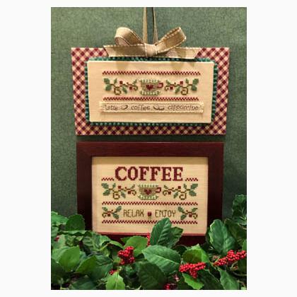 Coffee Relax Enjoy (button & twill tape included)
