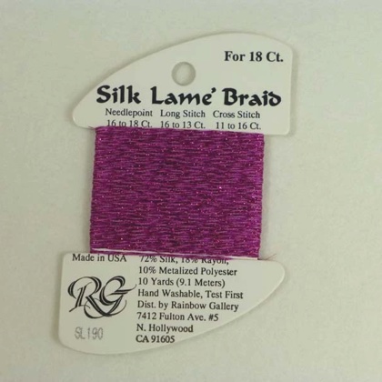 Silk Lame\' Braid - SL190 Purple Orchid