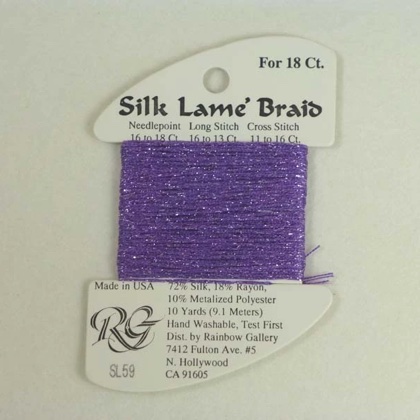 Silk Lame\' Braid - SL59 Lilac