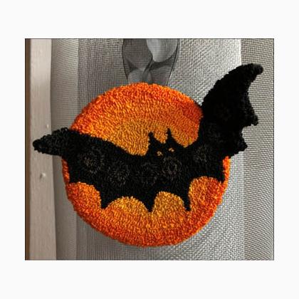 Halloween Bat Punchneedle
