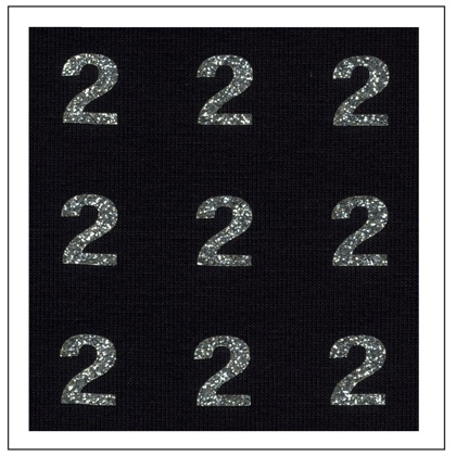 Numeri Glitter - \"2\"