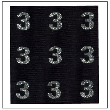 Numeri Glitter - \"3\"