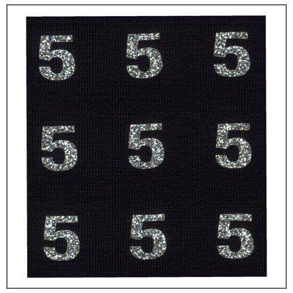 Numeri Glitter - \"5\"