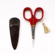 Shunuri Piccole Forbici laccate oro - Rosso