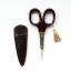 Shunuri Piccole Forbici laccate oro - Marrone