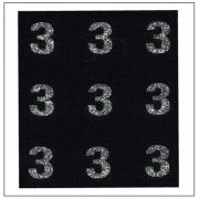 Numeri Glitter - "3"