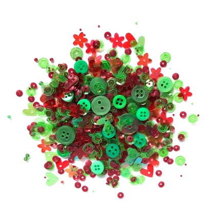 Shaker Mix Embellishments - Holiday Wreath