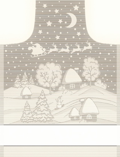 Grembiule Snow Lurex - Ecru