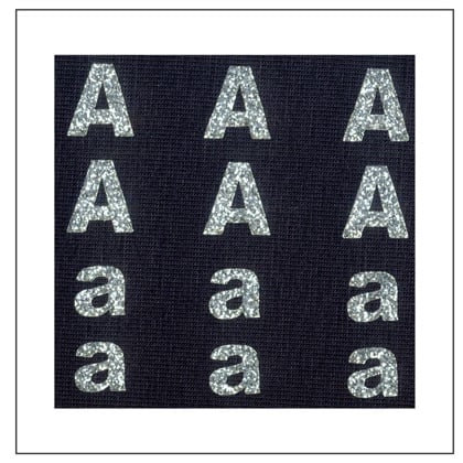 Lettere Glitter - \"A\" \"a\"