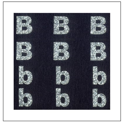 Lettere Glitter - \"B\" \"b\"