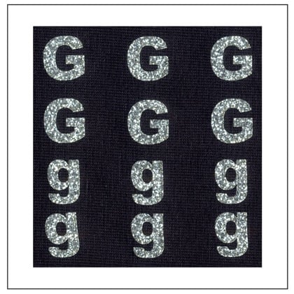 Lettere Glitter - \"G\" \"g\"