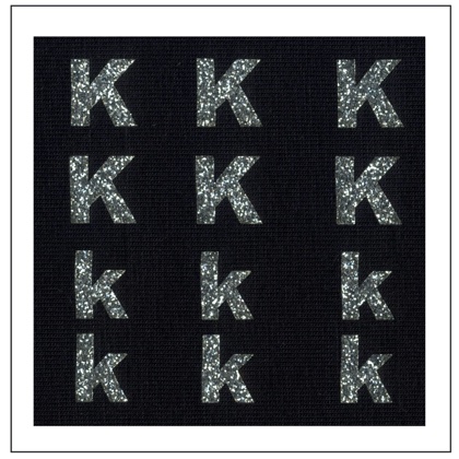 Lettere Glitter - \"K\" \"k\"