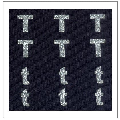 Lettere Glitter - \"T\" \"t\"