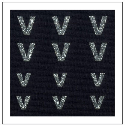 Lettere Glitter - \"V\" \"v\"