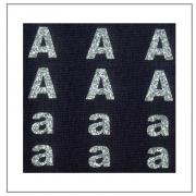 Lettere Glitter - "A" "a"