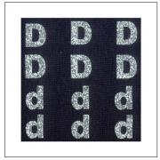 Lettere Glitter - "D" "d"