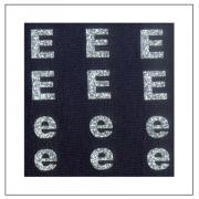 Lettere Glitter - "E" "e"