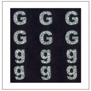 Lettere Glitter - "G" "g"
