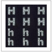 Lettere Glitter - "H" "h"