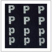 Lettere Glitter - "P" "p"