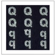 Lettere Glitter - "Q" "q"