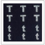 Lettere Glitter - "T" "t"