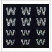Lettere Glitter - "W" "w"