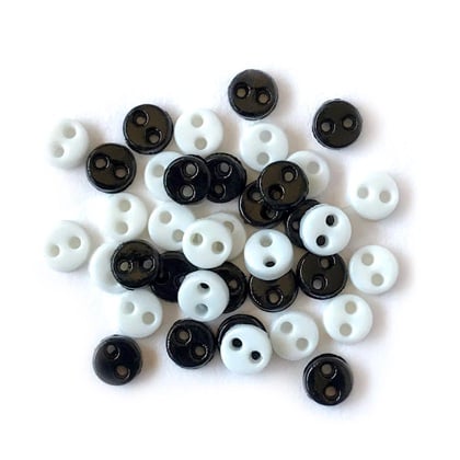 Bottoni piccoli - Bianco e Nero Micro 1811