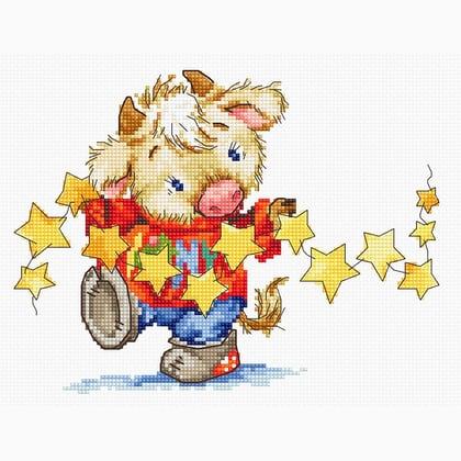 Calf with stars