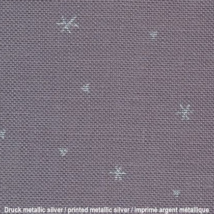 Lino Belfast 32ct Sparkle - Grigio scuro / argento spazzolato