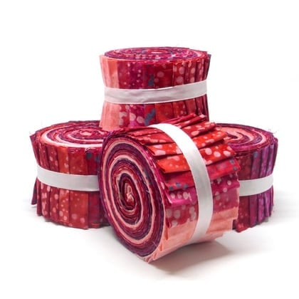Batik Jelly Rolls - Rosso