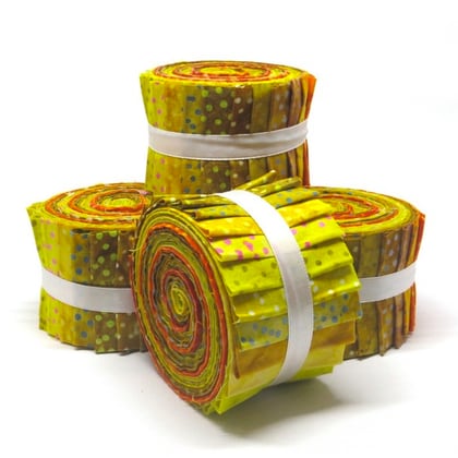 Batik Jelly Rolls - Giallo