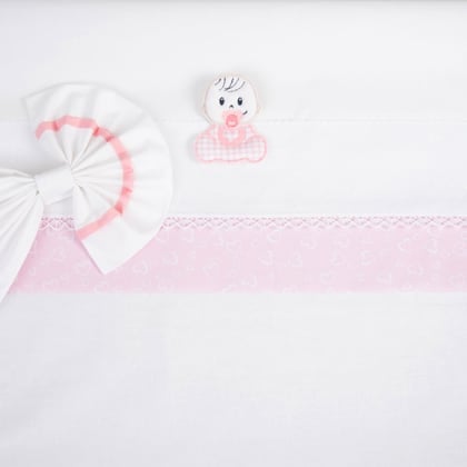 Lenzuolino culla - Bout de Chou - Rosa