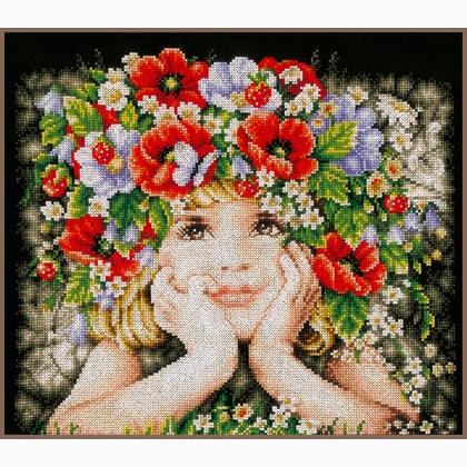 Ragazza con fiori