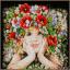 Ragazza con fiori