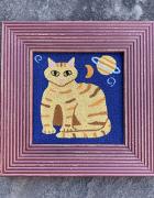 Cosmic Cat (punchneedle)