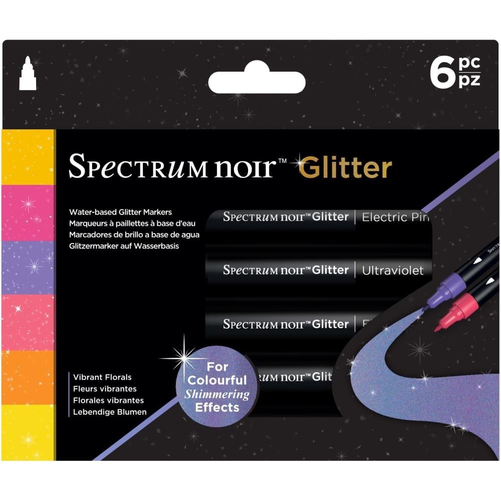 Pennarelli glitter Spectrum Noir - Vibrant Florals da Crafter's Companion -  Per Colorare e Dipingere - Decorazioni, Carta, Colori - Casa Cenina
