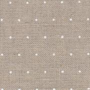 Lino Cashel 28ct - Naturale con mini punti bianchi