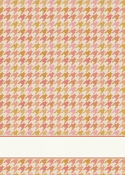 Asciugapiatti - Pattern - Pied de Poule Arancio