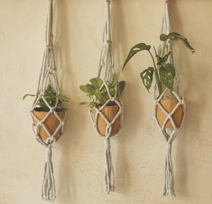I miei portavasi sospesi - Kit Macramé