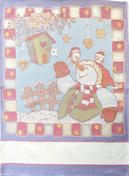 Asciugapiatti - Natale a colori - Pupazzo di neve